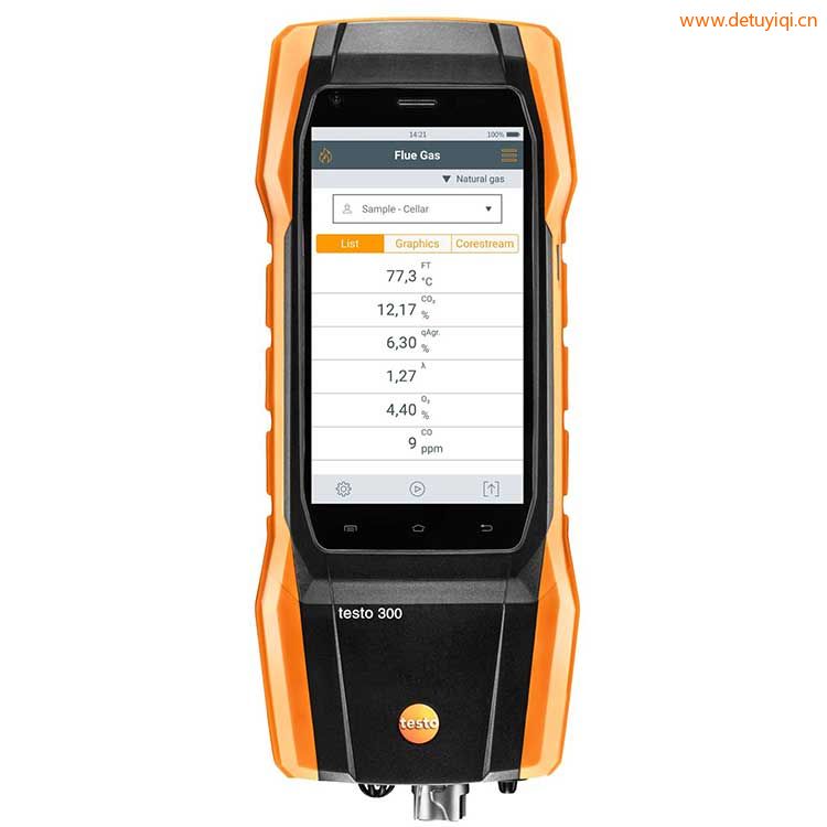 testo300LL長壽命模塊爐/燃燒器測(cè)試煙氣分析儀專業(yè)款(三組分)0633 3004 85